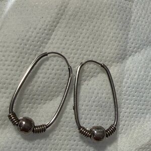 Elegant Silver Hoop Earrings